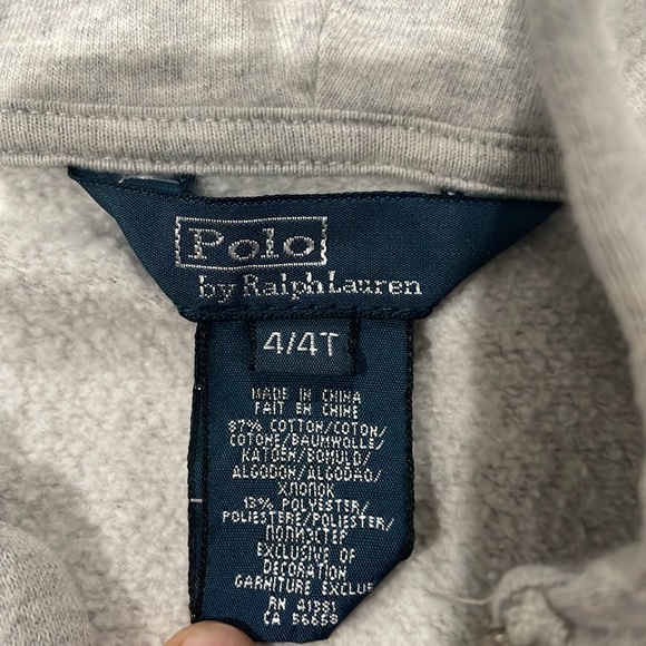 Polo Ralph Lauren Zip Up Hoodie 4T - Picture 2 of 3
